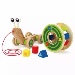 Hape Nachzieh-Schnecke*Kinder Holzspielzeug