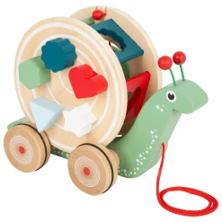 small foot Nachzieh-Stecktier Schnecke*Kinder Lernspielzeug|Holzspielzeug