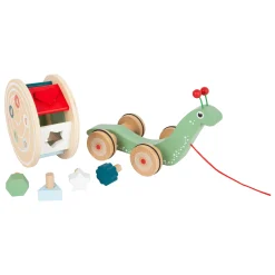 small foot Nachzieh-Stecktier Schnecke*Kinder Lernspielzeug|Holzspielzeug