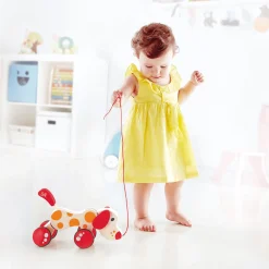 Hape Nachziehtier Hund Pepe*Kinder Holzspielzeug