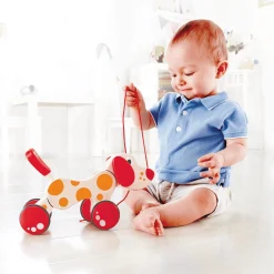 Hape Nachziehtier Hund Pepe*Kinder Holzspielzeug