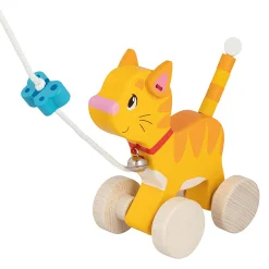 goki Nachziehtier Katze*Kinder Holzspielzeug