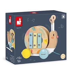 Janod Nachziehtier Schnecke*Kinder Holzspielzeug
