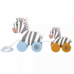 bieco Nachziehzebras*Kinder Holzspielzeug