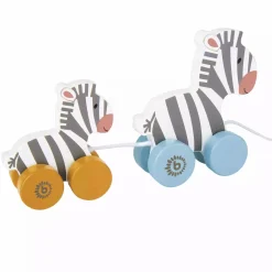bieco Nachziehzebras*Kinder Holzspielzeug