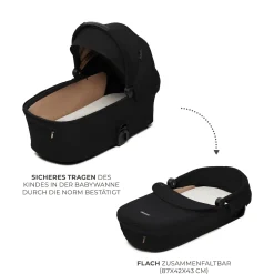 Kinderkraft NEA 2.0 Midnight Black*Kinder Kombi-Kinderwagen