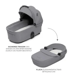 Kinderkraft NEA 2.0 Platinum Grey*Kinder Kombi-Kinderwagen