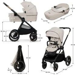 Kinderkraft NEA 2.0 Soft Beige*Kinder Kombi-Kinderwagen