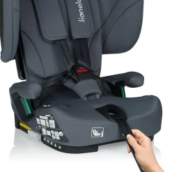 lionelo Nelly i-Size Grey Graphite*Kinder Kindersitze 9-36 Kg, Gruppe 1/2/3