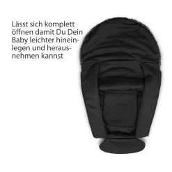 ABC DESIGN Neugeborenen Fußsack Diamond Edition Asphalt*Kinder Kinderwagen Zubehör|Kindersitz Zubehör