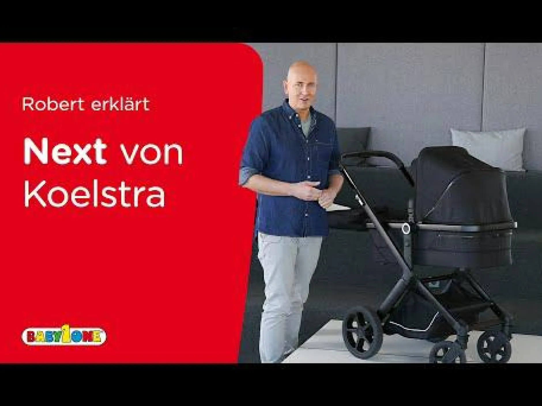 KOeLSTRA NEXT Dark Grey Melange*Kinder Kombi-Kinderwagen