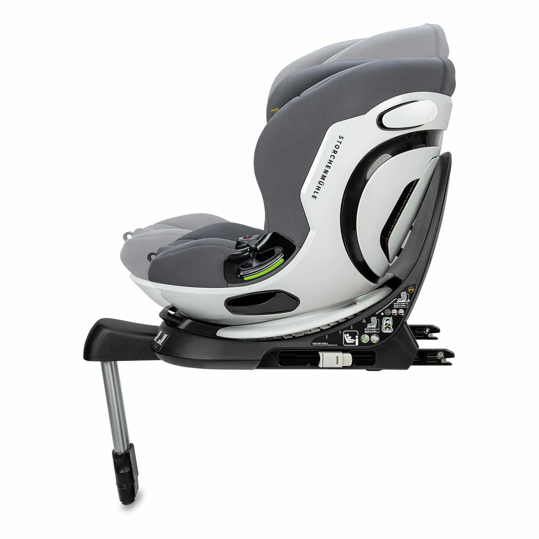 Storchenmu00fchle Niki Kid Asphalt*Kinder Kindersitze Isofix|Kindersitze 9-36 Kg, Gruppe 1/2/3