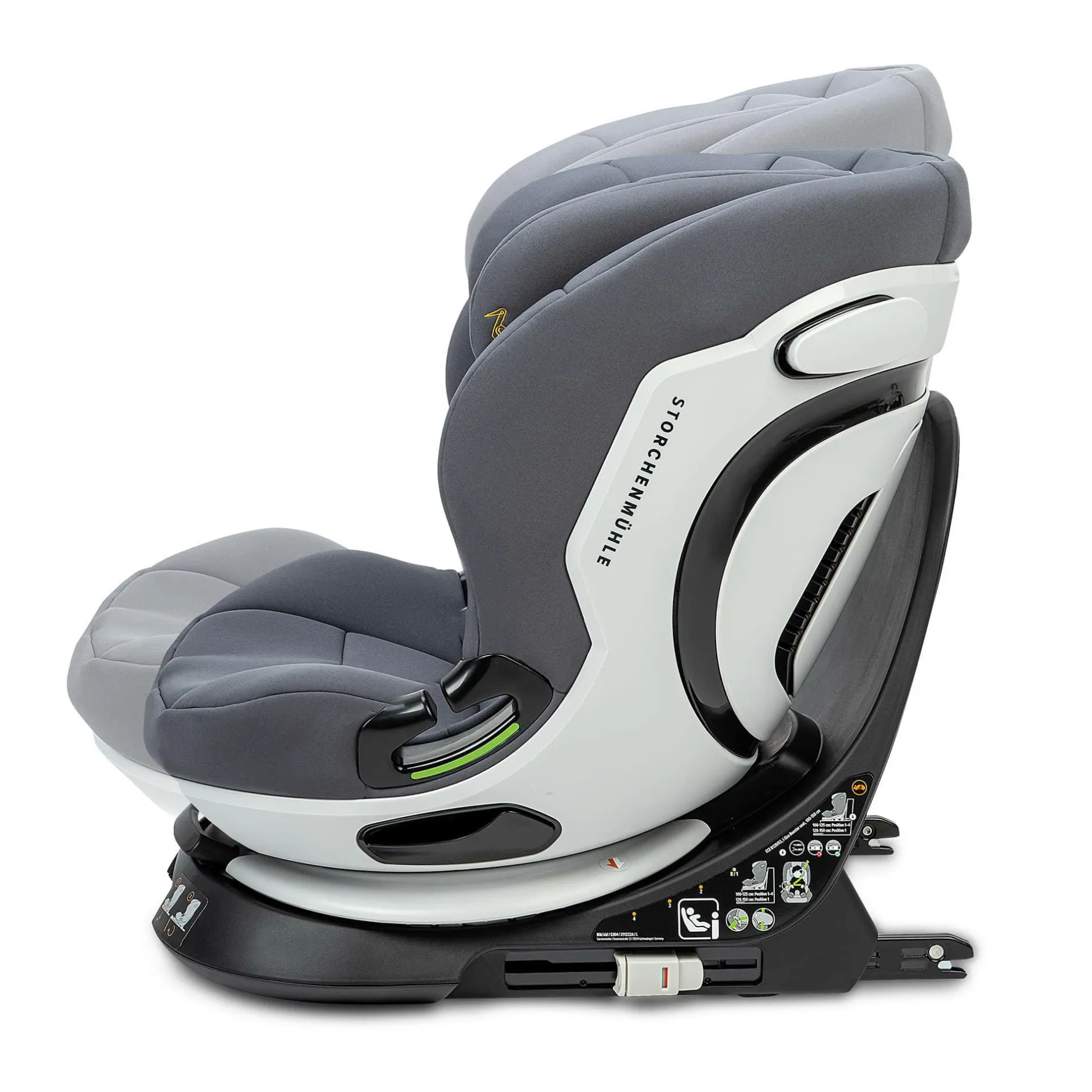 Storchenmu00fchle Niki Kid Asphalt*Kinder Kindersitze Isofix|Kindersitze 9-36 Kg, Gruppe 1/2/3