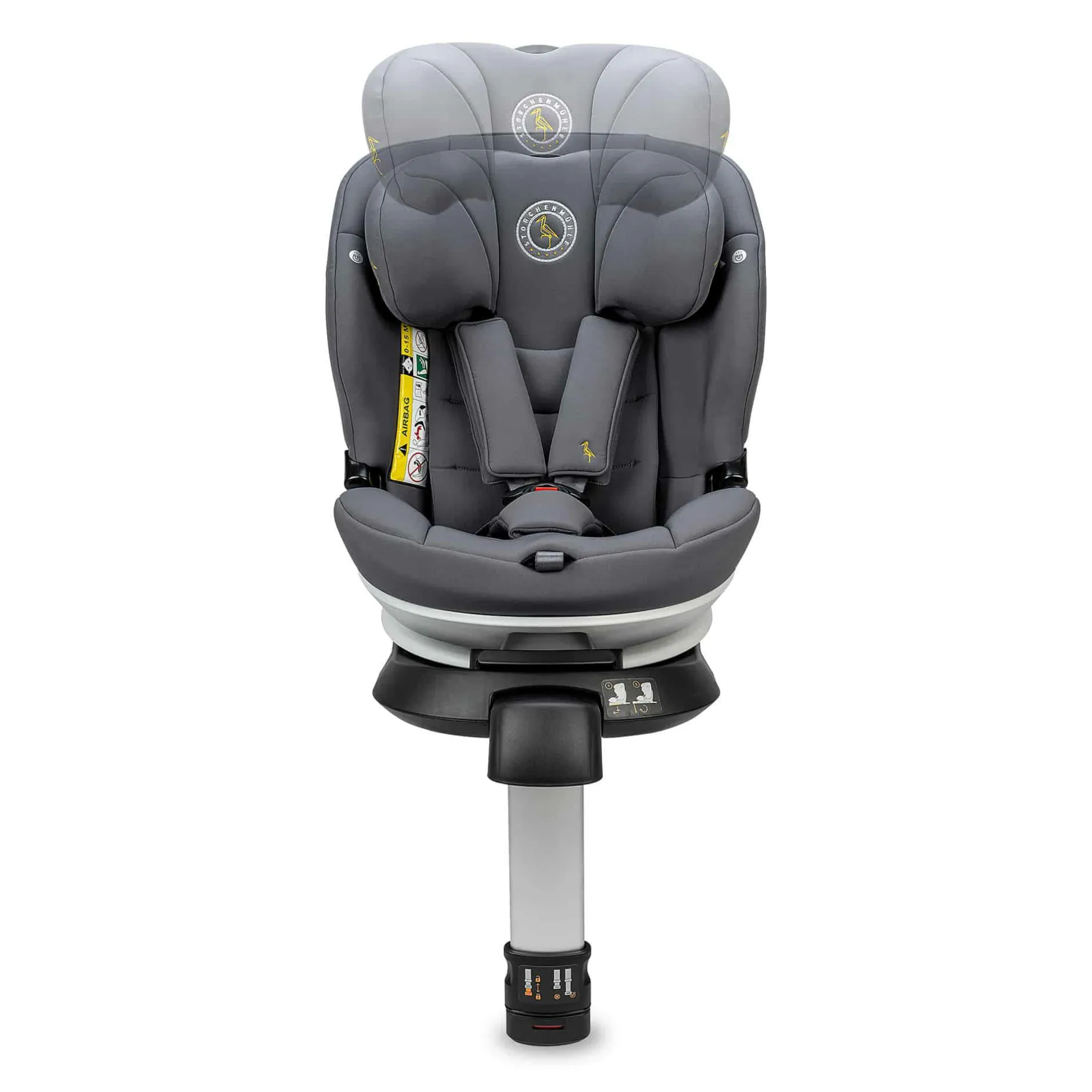 Storchenmu00fchle Niki Kid Asphalt*Kinder Kindersitze Isofix|Kindersitze 9-36 Kg, Gruppe 1/2/3