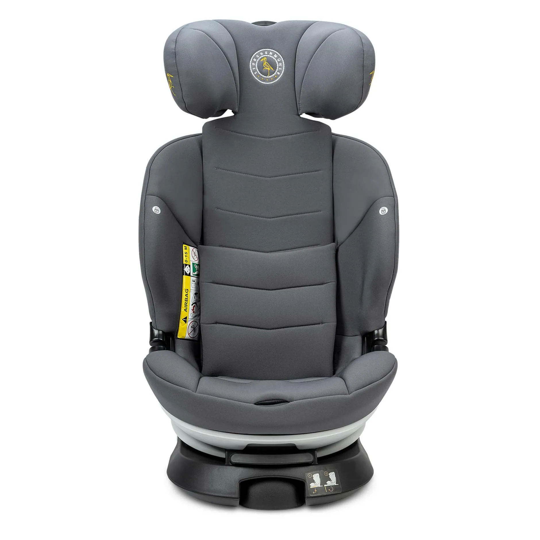 Storchenmu00fchle Niki Kid Asphalt*Kinder Kindersitze Isofix|Kindersitze 9-36 Kg, Gruppe 1/2/3