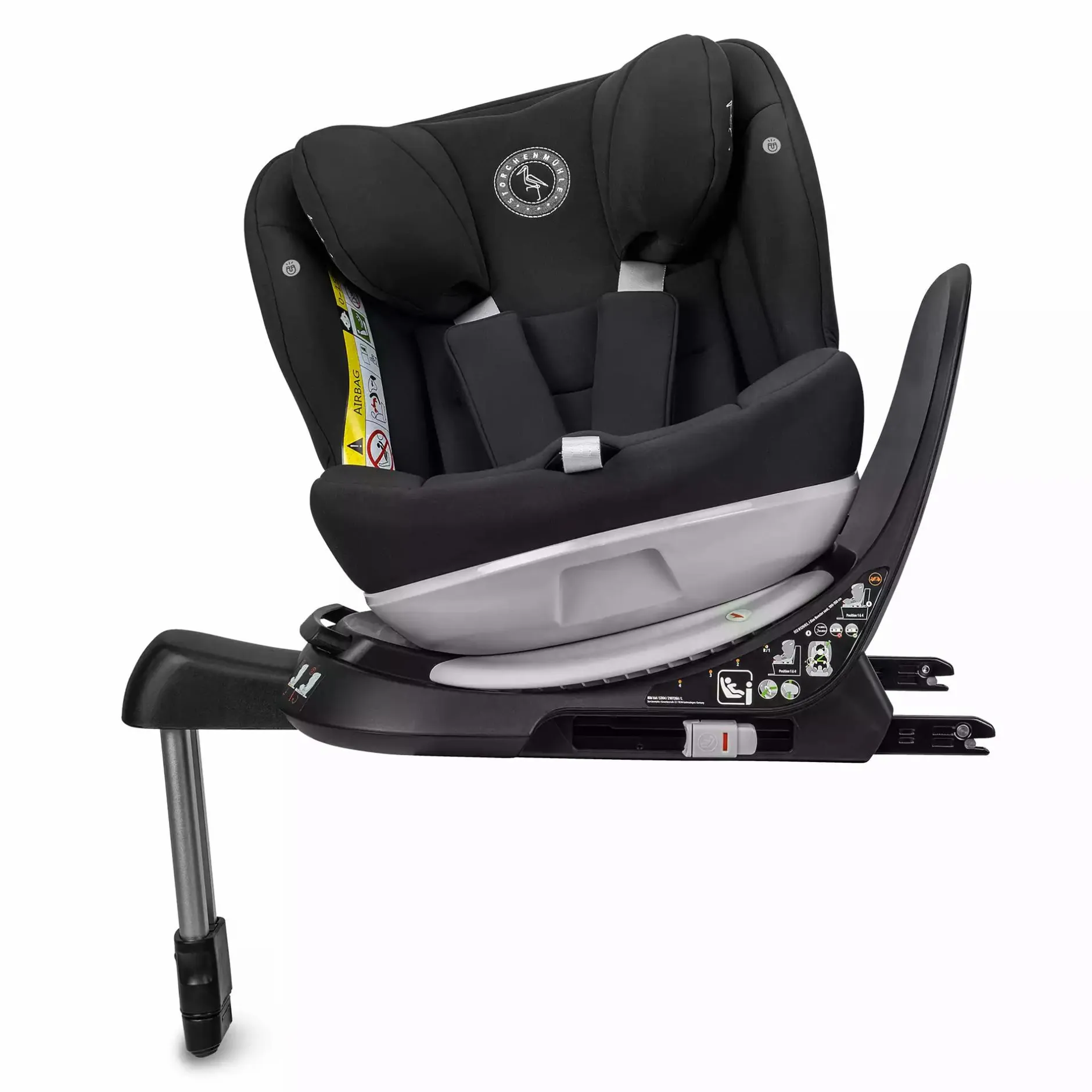 Storchenmu00fchle Niki Kid Onyx*Kinder Kindersitze Isofix|Kindersitze 9-36 Kg, Gruppe 1/2/3