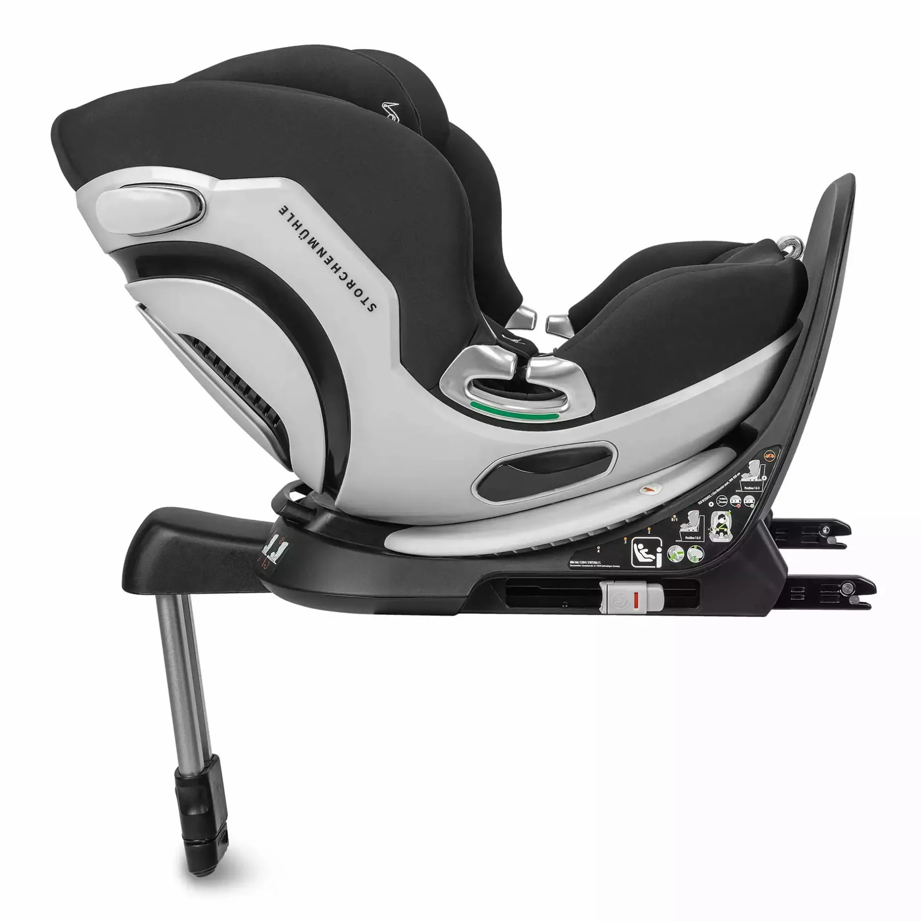 Storchenmu00fchle Niki Kid Onyx*Kinder Kindersitze Isofix|Kindersitze 9-36 Kg, Gruppe 1/2/3