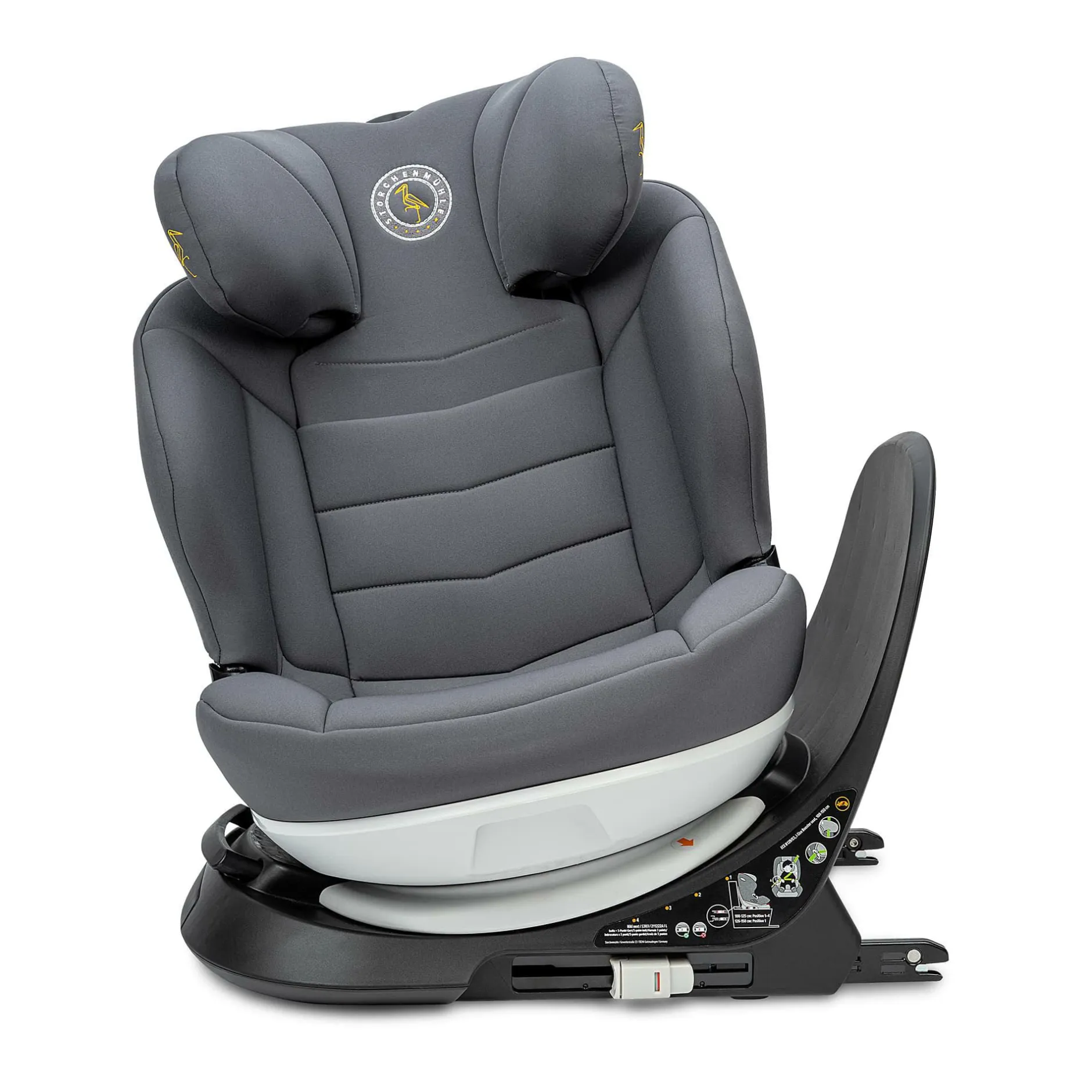 Storchenmu00fchle Niki Next Asphalt*Kinder Kindersitze Isofix|Kindersitze 15-36 Kg, Gruppe 2/3