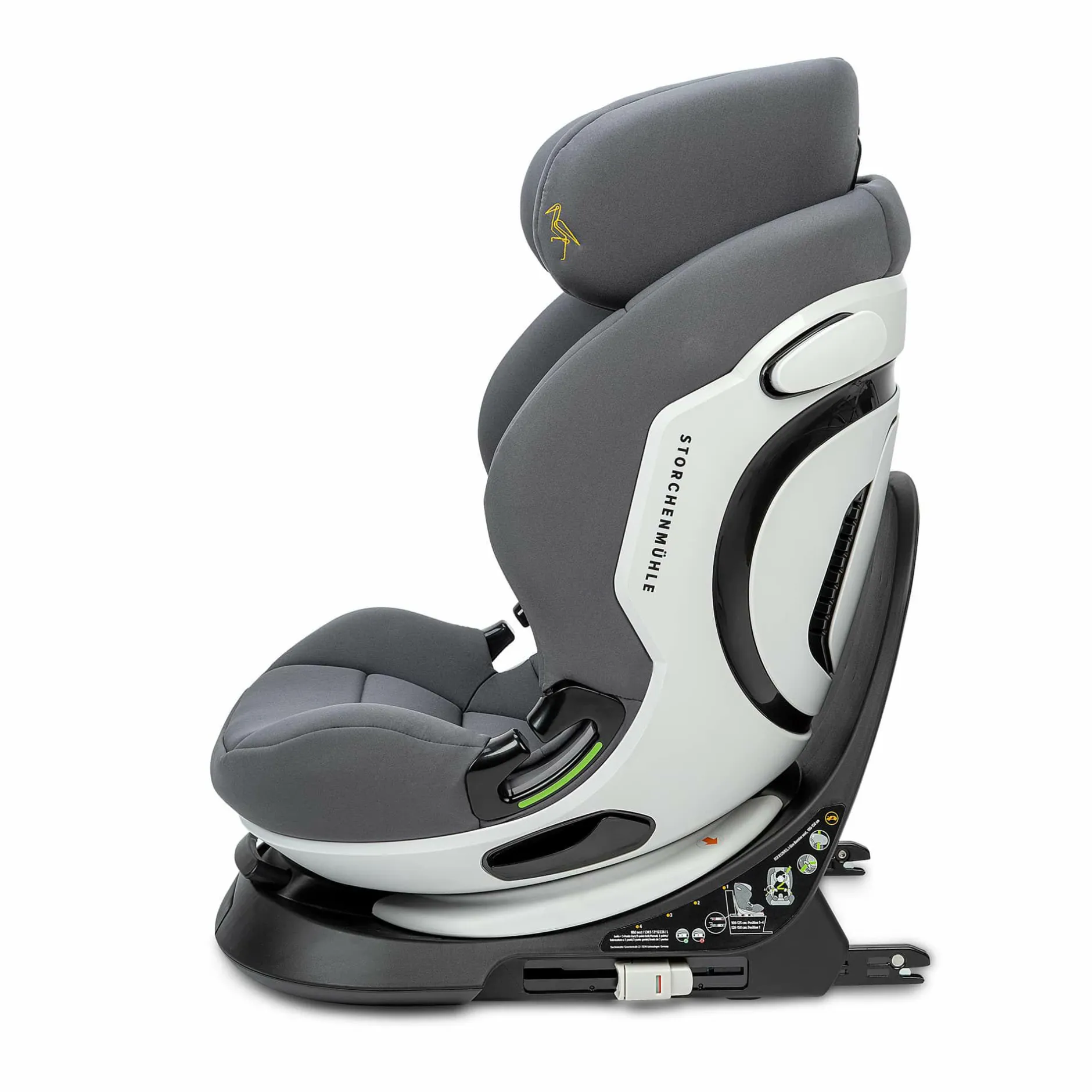 Storchenmu00fchle Niki Next Asphalt*Kinder Kindersitze Isofix|Kindersitze 15-36 Kg, Gruppe 2/3