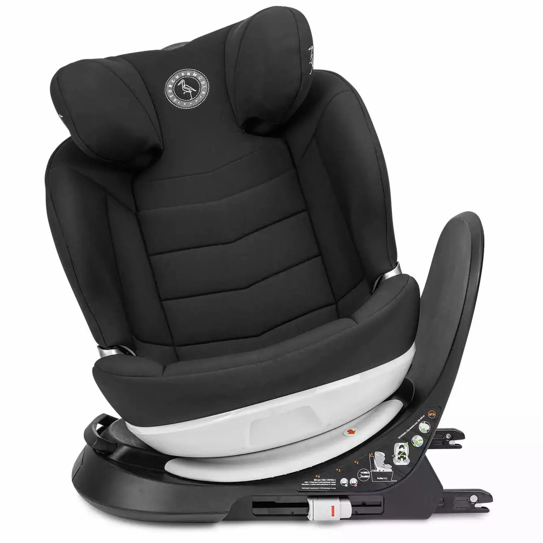 Storchenmu00fchle Niki Next Onyx*Kinder Kindersitze Isofix|Kindersitze 15-36 Kg, Gruppe 2/3