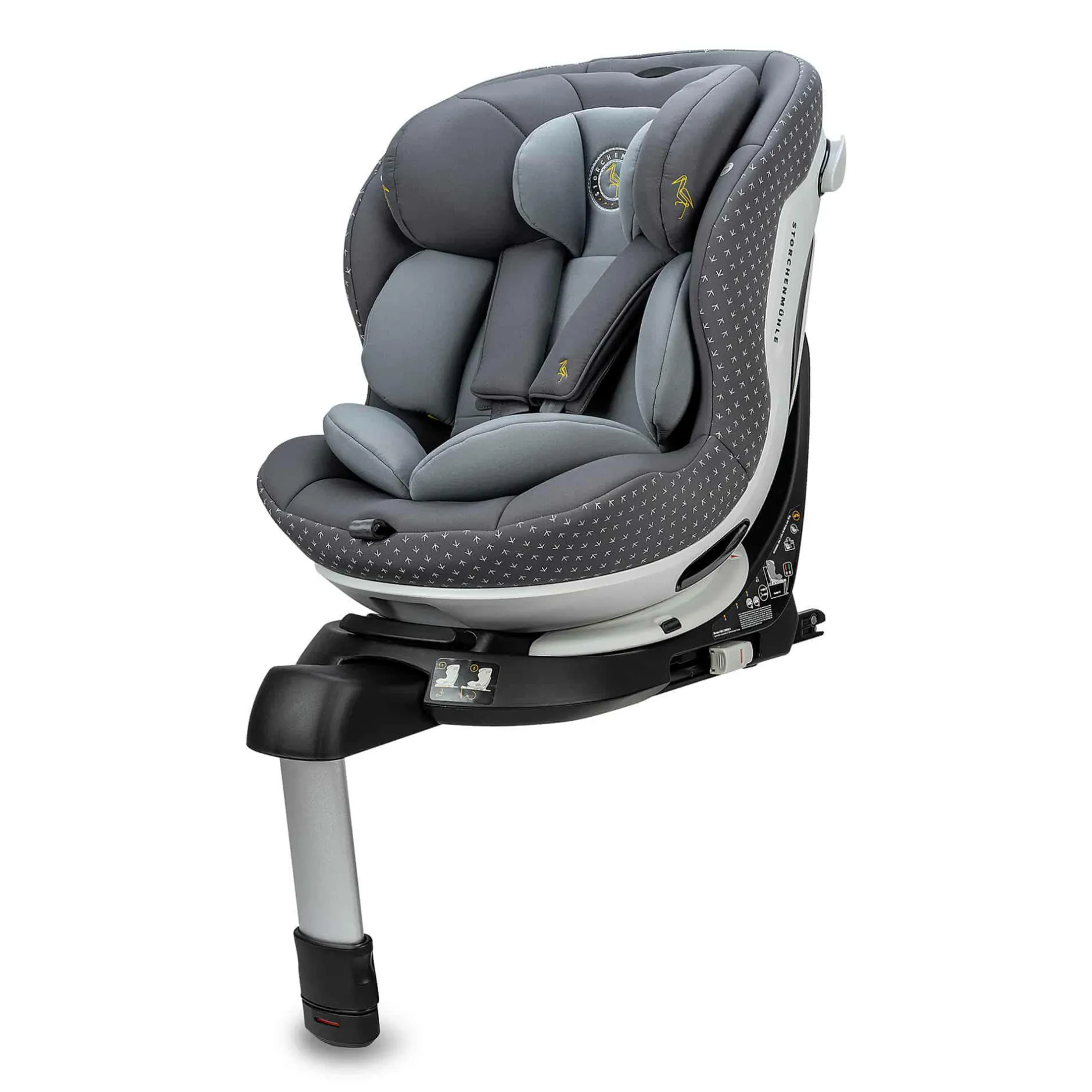 Storchenmu00fchle Niki Start Asphalt*Kinder Kindersitze Isofix|Reboarder 0-18 Kg, Gruppe 0+/1