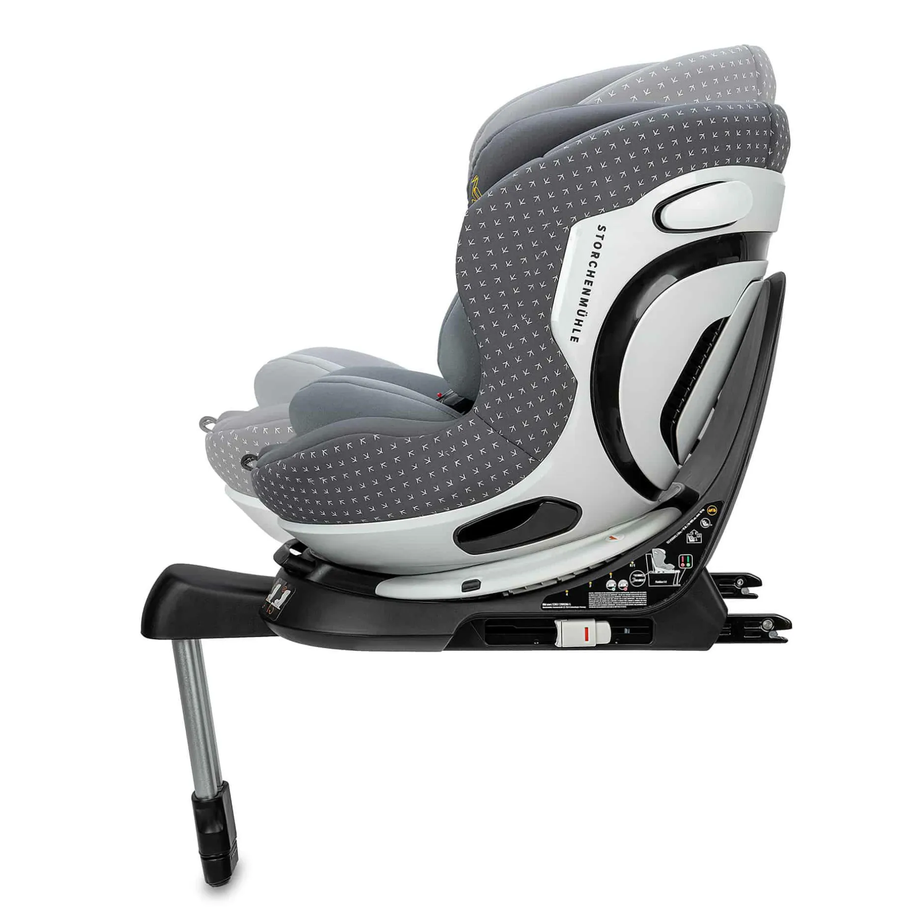 Storchenmu00fchle Niki Start Asphalt*Kinder Kindersitze Isofix|Reboarder 0-18 Kg, Gruppe 0+/1