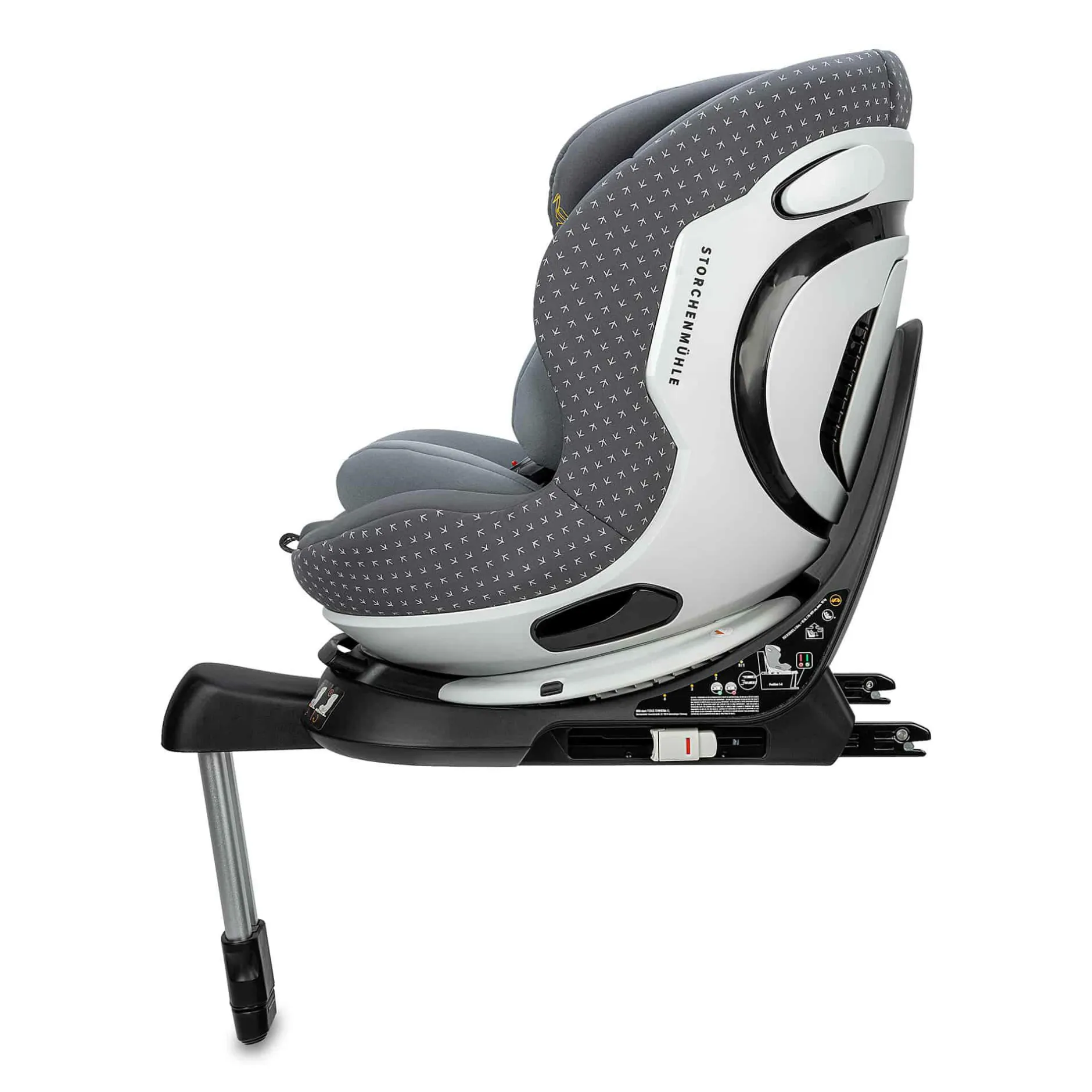Storchenmu00fchle Niki Start Asphalt*Kinder Kindersitze Isofix|Reboarder 0-18 Kg, Gruppe 0+/1