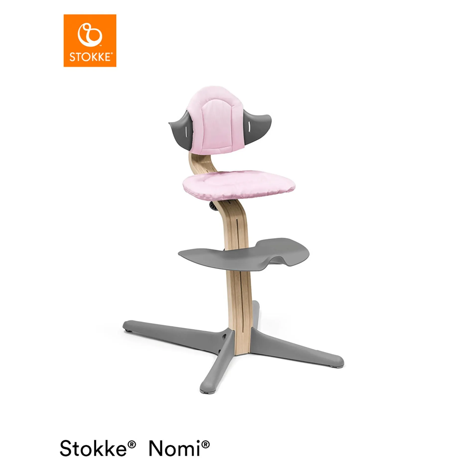 STOKKE Nomi® Kissen Grey/ Pink* Treppenhochstühle