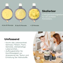 babymoov Nutribaby + Industrial Grey* Babykostwärmer