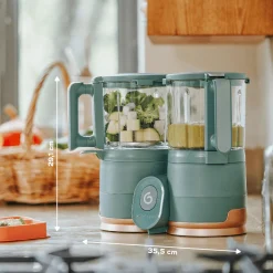 babymoov Nutribaby Glass Green Forest* Babykostwärmer