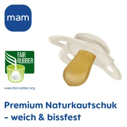 MAM Original matt Latex 0 - 6 Monate 2 Stück Hase/Reh* Schnuller