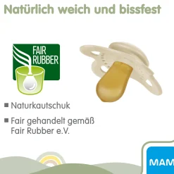 MAM Original matt Latex 6 - 16 Monate 2 Stück Reh/Vogel* Schnuller