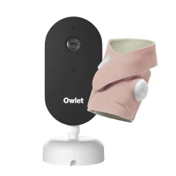 Owlet Dream Bundle: Dream Sock + Dream Sight Baby Kamera Rose* Babyphone