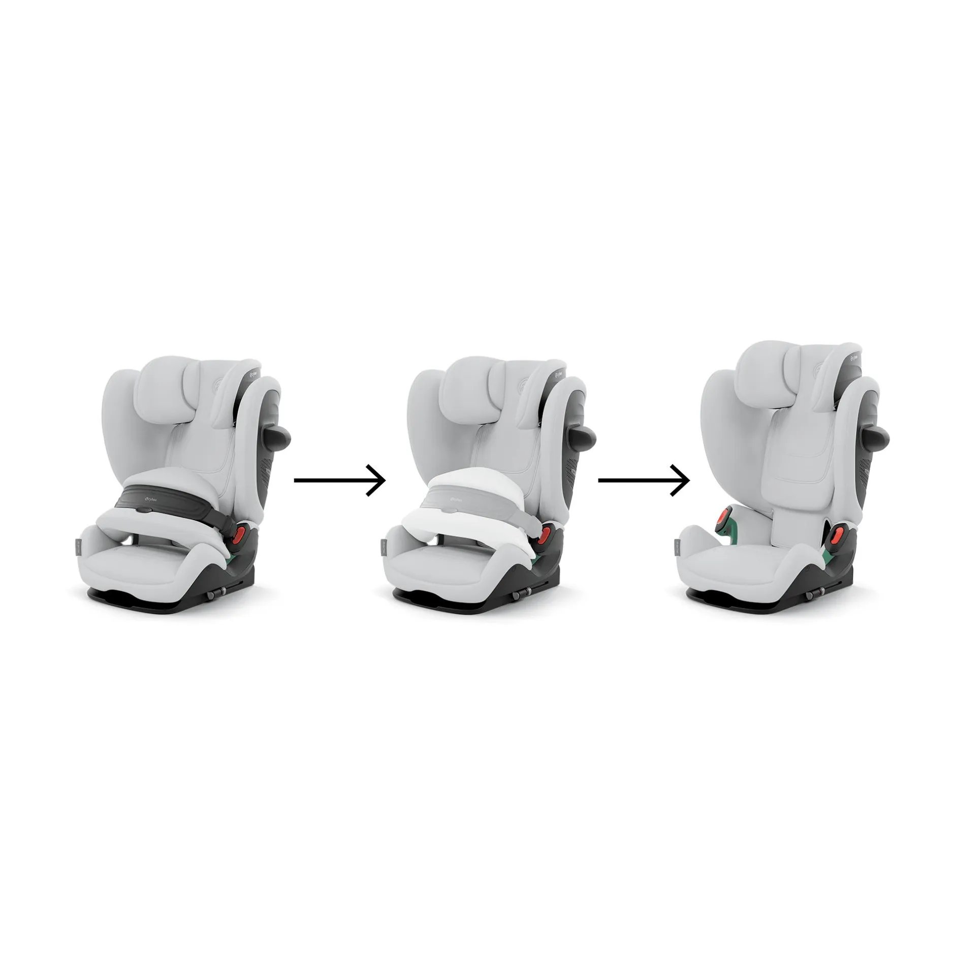 cybex Pallas G2 Fog Grey*Kinder Kindersitze 9-36 Kg, Gruppe 1/2/3