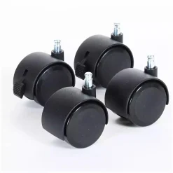 babybay Parkettrollensatz schwarz* Babybetten