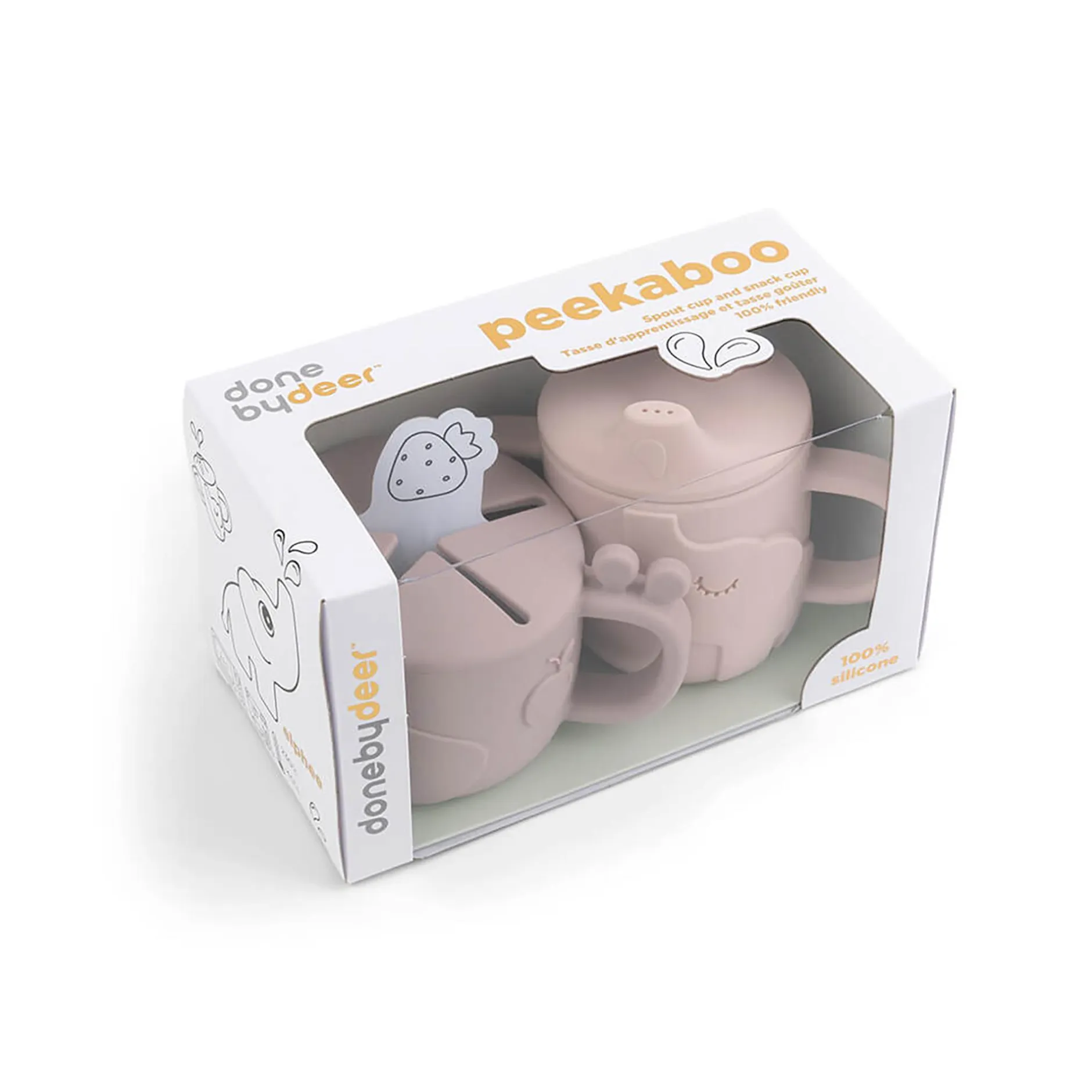 done by deer Peekaboo Snack & Trinkbecher-Set Deer Friends* Besteck & Geschirr|Flaschen & Sauger