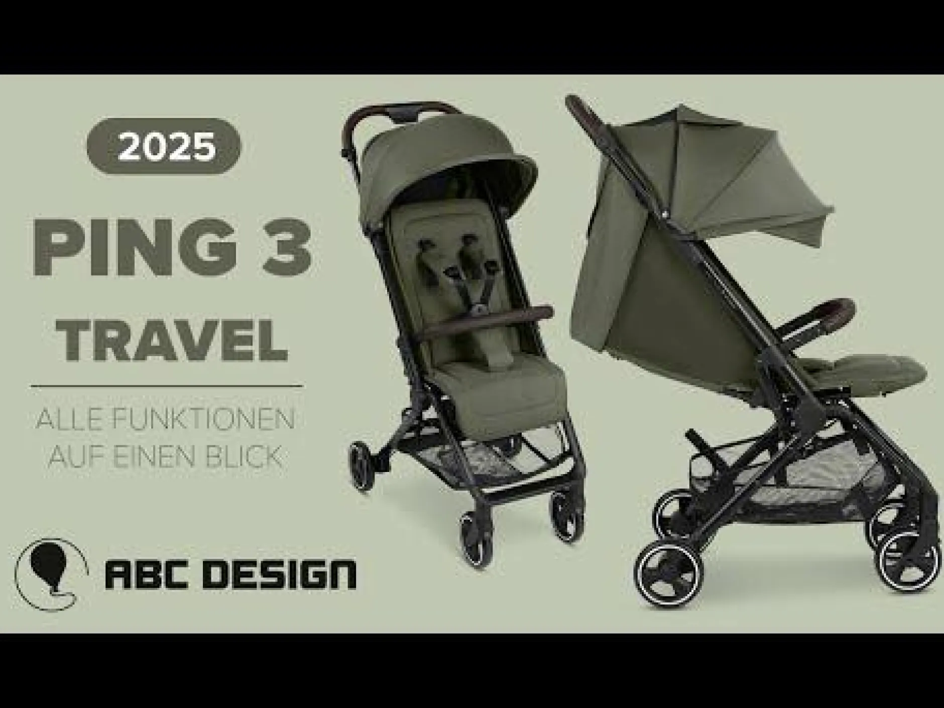 ABC DESIGN Ping 3 Travel Coal*Kinder Reisebuggys|Buggys