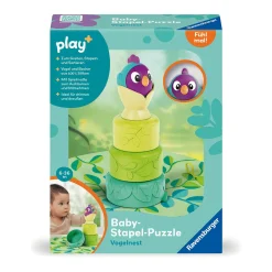Ravensburger Play+ Baby-Stapel-Puzzle Vogelnest*Kinder Lernspielzeug|Stapelbecher