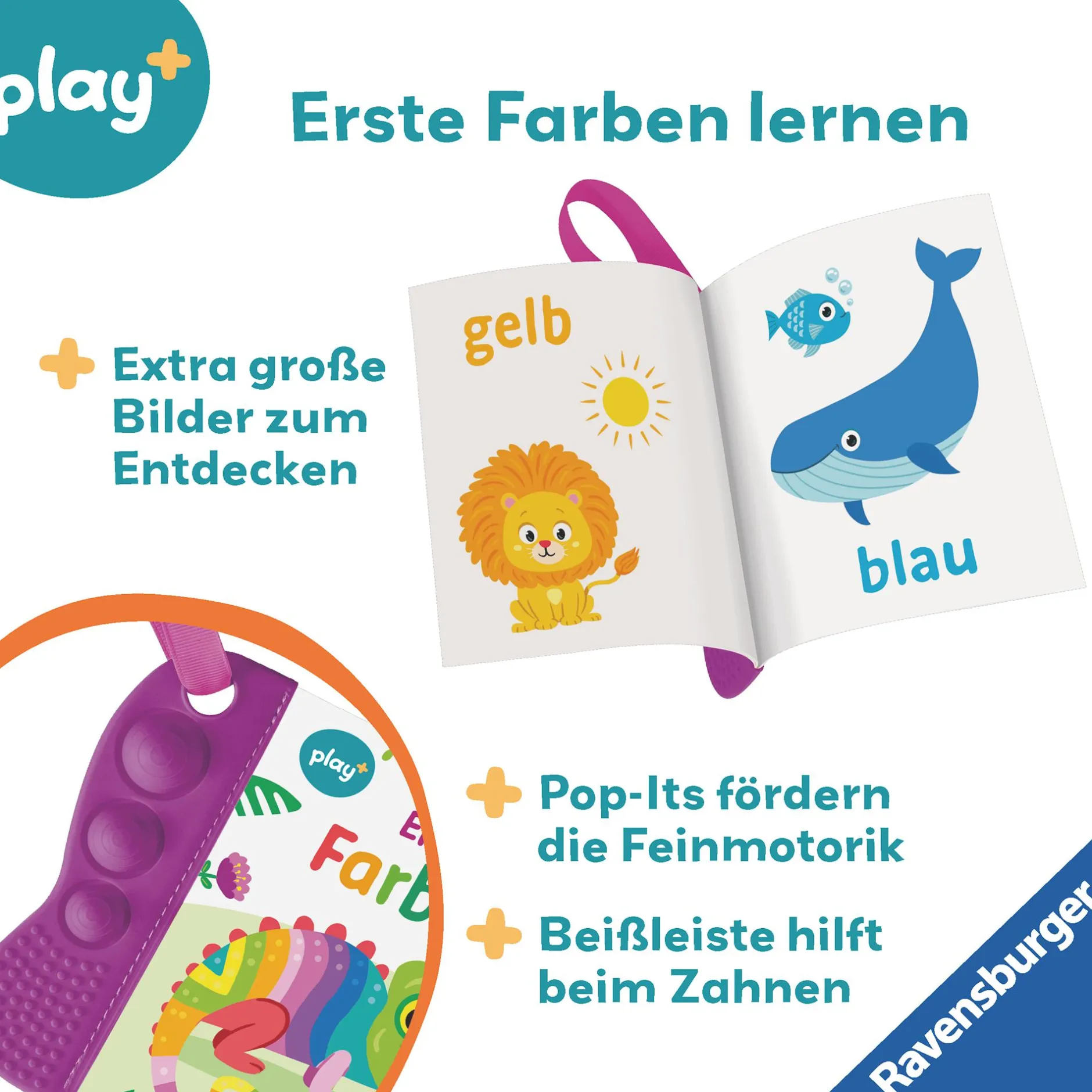 Ravensburger Play+ flip & pop: Erste Farben*Kinder Zahnungshilfen|Kinderbücher