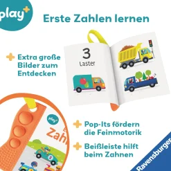 Ravensburger Play+ flip & pop: Erste Zahlen*Kinder Zahnungshilfen|Kinderbücher