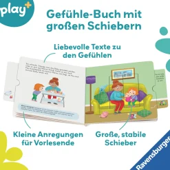 Ravensburger Play+ Mein allererstes Schiebebuch: Gefühle*Kinder Kinderbücher