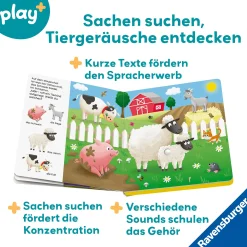 Ravensburger Play+ Mein allererstes Soundbuch: Tierkinder*Kinder Kinderbücher