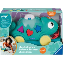 Ravensburger Play+ musikalisches Formen und Farben Chamäleon*Kinder Holzspielzeug