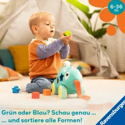 Ravensburger Play+ musikalisches Formen und Farben Chamäleon*Kinder Holzspielzeug