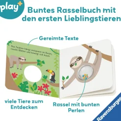 Ravensburger Play+ schütteln, rasseln, spielen: Erste Tiere*Kinder Kinderbücher|Rasseln & Greiflinge