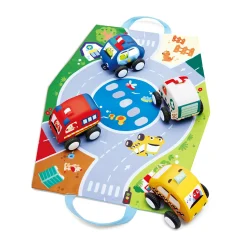 Hape Plüschauto-Set*Kinder Lernspielzeug