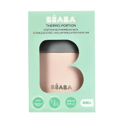 Bu00c8ABA Portionsbehätler Edelstahl 300ml Hellrosa* Nahrungsbehälter