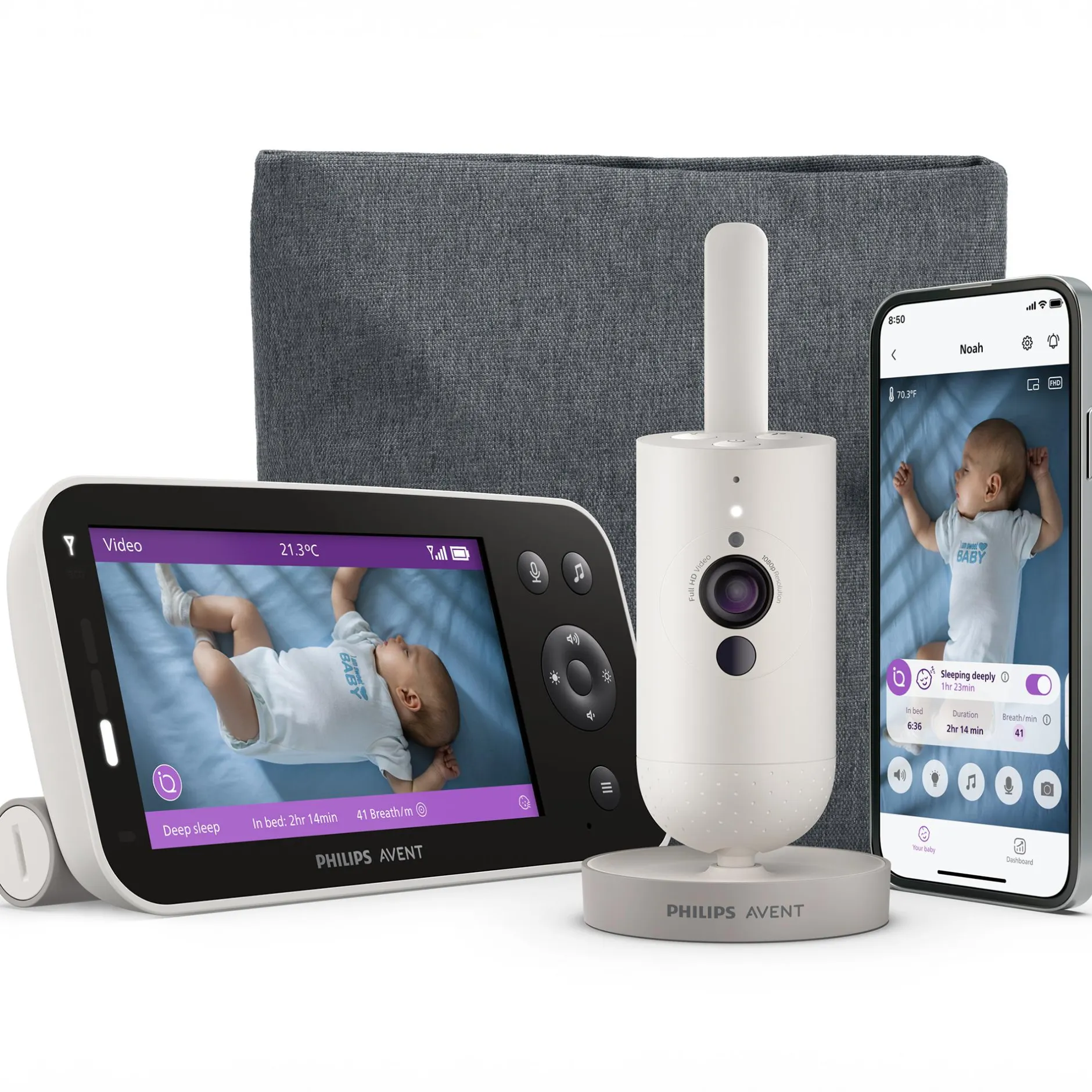 PHILIPS AVENT Premium Connected Videophone SCD971/26* Babyphone