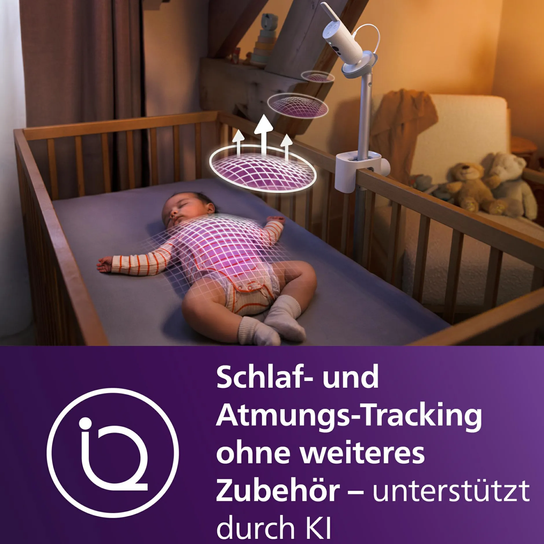 PHILIPS AVENT Premium Connected Videophone SCD971/26* Babyphone