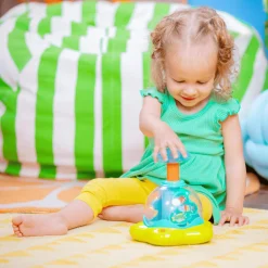 BrightStarts Press & Glow Spinner*Kinder Lernspielzeug|Musik